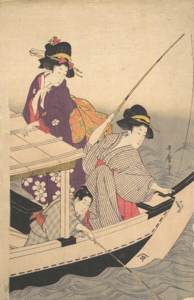 Pesca, finales del siglo XVIII de Kitagawa Utamaro