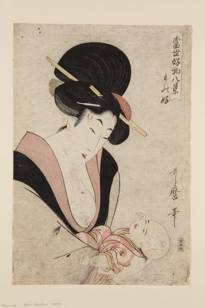 Aficionado a las mascotas de Kitagawa Utamaro