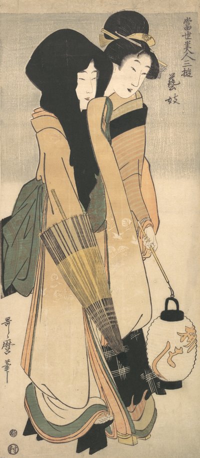 Geisha, ca. 1800 de Kitagawa Utamaro