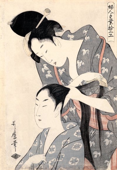 Peluquero Kamiyui, c. 1798 de Kitagawa Utamaro