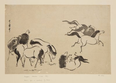 Caballos de Kitagawa Utamaro