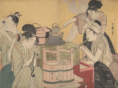 Escena de cocina, ca. 1794-95 de Kitagawa Utamaro