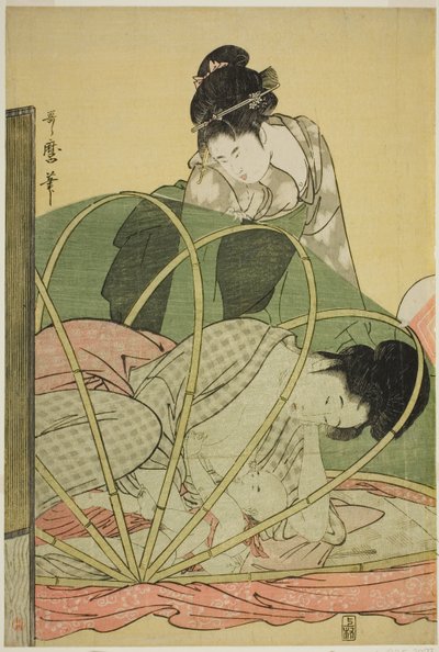 Mosquitero para un bebé de Kitagawa Utamaro