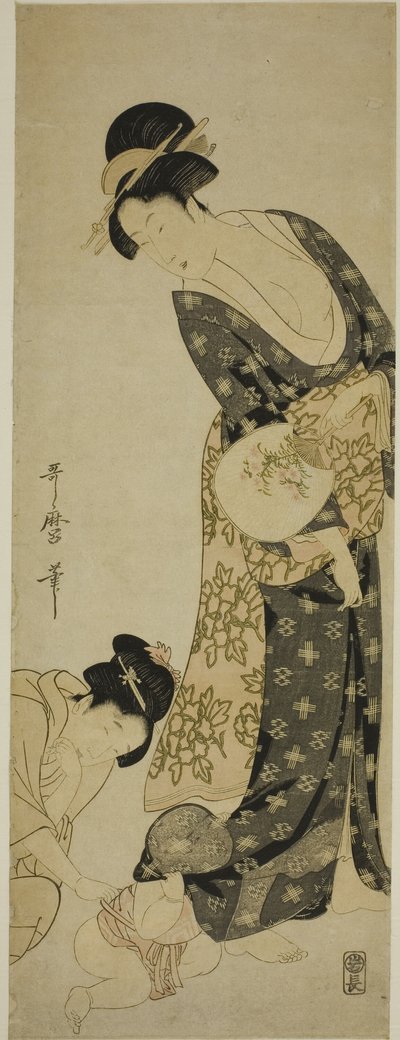 Madre e Hijo de Kitagawa Utamaro