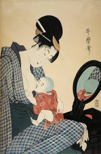 Madre e hijo de Kitagawa Utamaro