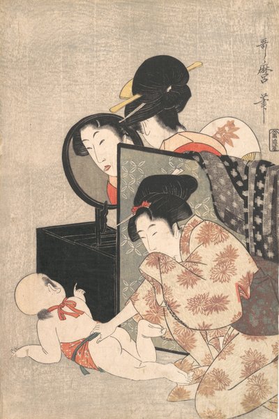 Madre e hijo de Kitagawa Utamaro