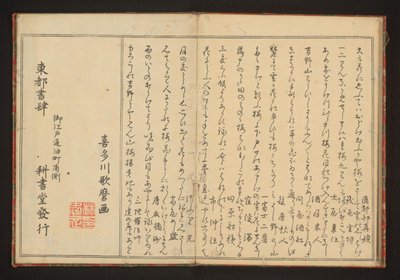 Poesía de Kitagawa Utamaro