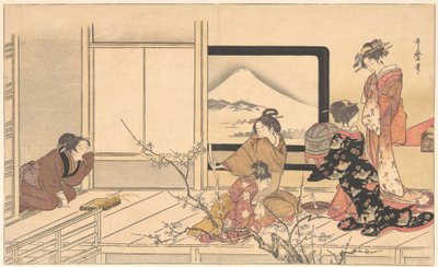 Preparando comida para el curruca, 1798 de Kitagawa Utamaro