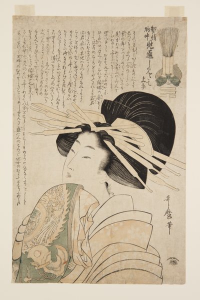 Sakikusa del Daimonjiya, kamuro Mitsuba y Yotsuba de Kitagawa Utamaro
