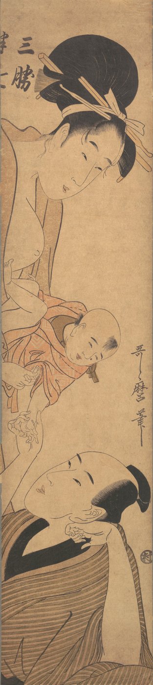 Sankatsu y Hanshichi de Kitagawa Utamaro