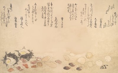 Conchas bajo el agua, 1790 de Kitagawa Utamaro