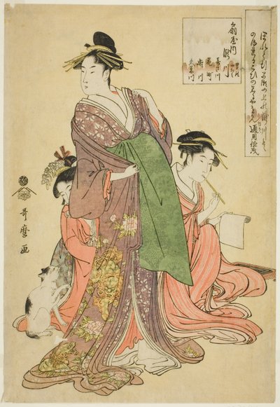 Takigawa del Ogiya de Kitagawa Utamaro