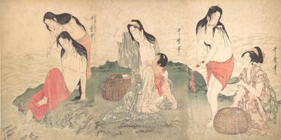 Las pescadoras de Awabi, finales del siglo XVIII-principios del siglo XIX de Kitagawa Utamaro