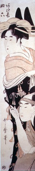 La cortesana Agemaki y su galante Sukeroku, c.1797-98 de Kitagawa Utamaro