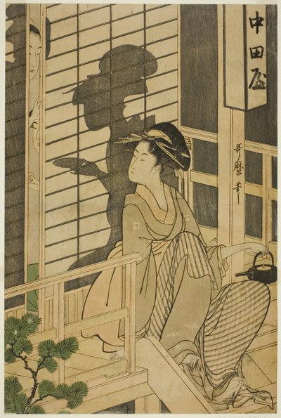Casa de té Nakadaya de Kitagawa Utamaro