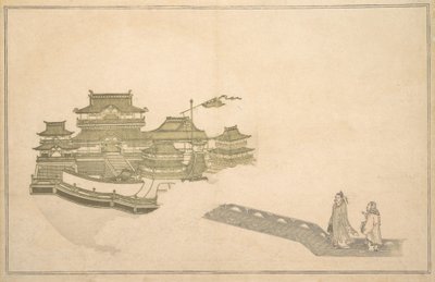El Palacio en la Luna, 8º mes, 1789 de Kitagawa Utamaro
