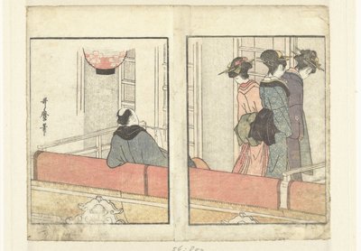 Albergue teatral
Una mirada entre bastidores a los actores (título de la serie)
Yakusha gakuya tsu (título de la serie) de Kitagawa Utamaro