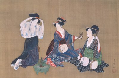Tres bellezas, c.1790 de Kitagawa Utamaro