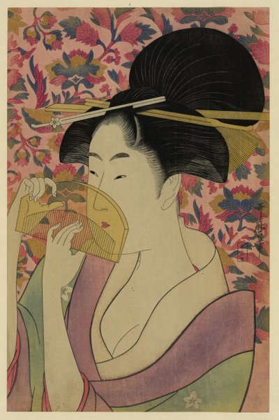 Peine transparente, 1780s de Kitagawa Utamaro