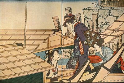Mujeres en un bote, 1801, 1924 de Kitagawa Utamaro