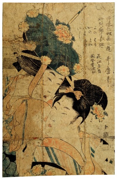 Cortesanas de Hagi de Kitagawa Utamaro II