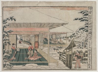 Chushingura: Act IX (from the series Perspective Pictures for The Treasure House of Loyalty) de Kitao Masayoshi