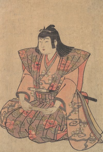 Un niño cantante, finales del siglo XVIII-principios del siglo XIX de Kitao Shigemasa