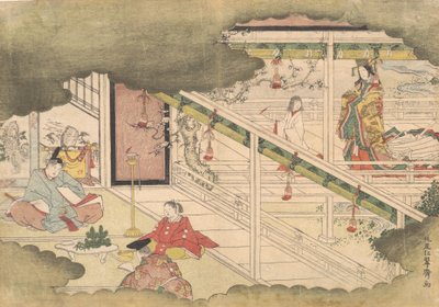 Un incidente de los Cuentos de Ise Ise Monogatari, ca. 1790 de Kitao Shigemasa