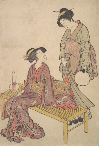La linterna de mano, ca. 1790 de Kitao Shigemasa