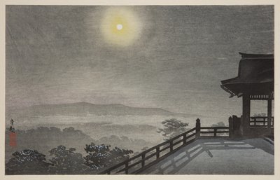 Noche de luna fresca en Kiyomizudo en la capital oriental de Kiyochika Kobayashi