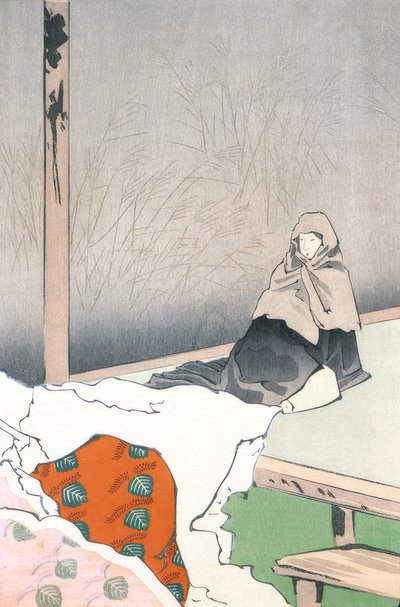 La bailarina Hotoke Gozen en Gioji de Kiyochika Kobayashi