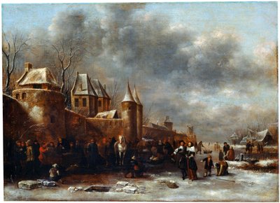 Un castillo en la orilla del río, siglo XVII de Klaes Molenaer