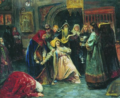 La tonsura forzada de Klavdiy Vasilievich Lebedev