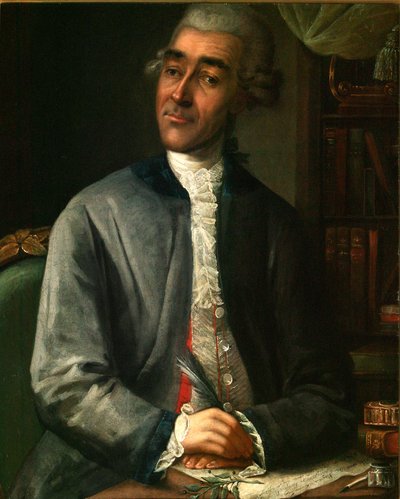 Retrato del escritor Vasily Grigorievich Ruban 1742-1795, 1786 de Klipekov