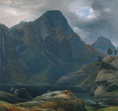 Llegada a Nærøyfjorden (fiordo) de Knud Andreassen Baade
