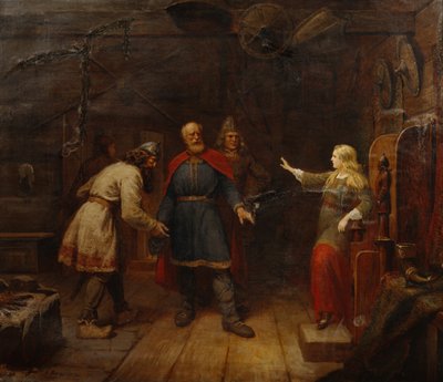 Harald le propuso matrimonio a Gyda de Knud Bergslien