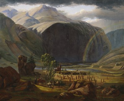 De Fortundalen (óleo sobre lienzo) de Knud Geelmuyden Bull