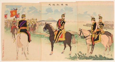 Ceremonia por el regreso triunfal del ejército de Kobayashi Kiyochika