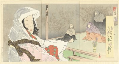 Hotoke con las monjas Hotoke (título en objeto) Patrones del pasado (título de la serie) Kodai moyo (título de serie en objeto) de Kobayashi Kiyochika