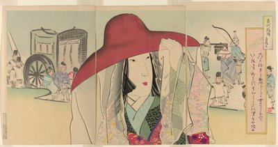 Sei Shonagon, de la serie Patrones antiguos (Kodai moyo) de Kobayashi Kiyochika