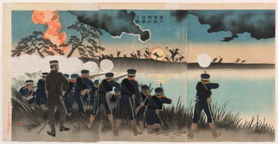 El asalto del segundo ejército a Port Arthur de Kobayashi Kiyochika