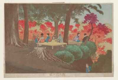 Vista de Takinogawa de Kobayashi Kiyochika