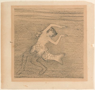 Figurilla de una de las hijas del Rin para El Oro del Rin de Richard Wagner, c. 1913 de Koloman Moser