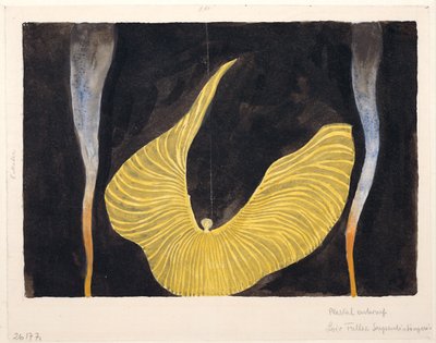 Loïe Fuller en la danza El Arcángel, 1902 de Koloman Moser