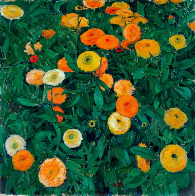 Caléndulas - Pintura de Koloman Moser (1868-1918) de Koloman Moser