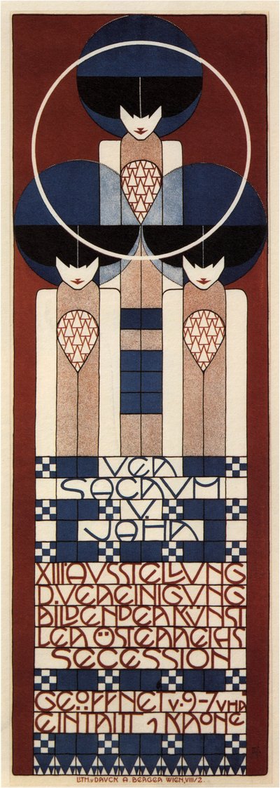 Cartel para la Exposición de la Secesión de Viena, 1902 de Koloman Moser