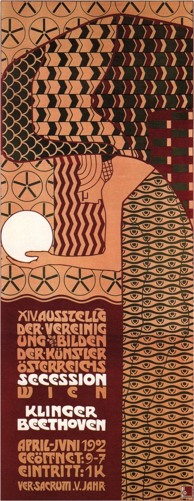 Póster para la Exposición de la Secesión de Viena, 1902 de Koloman Moser