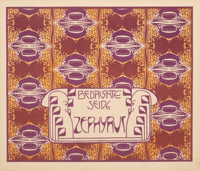 Zephyr de seda impresa, 1901 de Koloman Moser