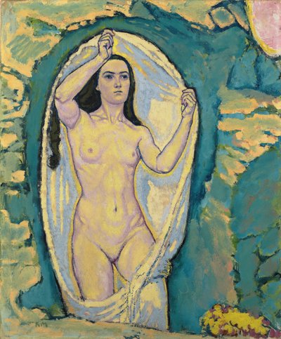 Venus en la Gruta - Moser, Koloman (1868-1918) - c. 1914 - Óleo sobre lienzo - 75,5x62,7 - Museo Leopold, Viena de Koloman Moser