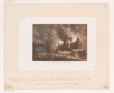 Incendio en el castillo de Haamstede
El castillo de Haemstede. (En el incendio de 1525). (título en el objeto) de Koninklijke Nederlandse Steendrukkerij van C.W. Mieling